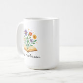 Geschenk für personalisierte Lehrer, maßgeschneide Kaffeetasse (Vorderseite Links)