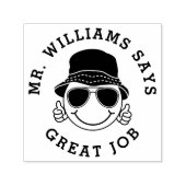 Geschenk für Personalisierte Lehrer Permastempel (Design)