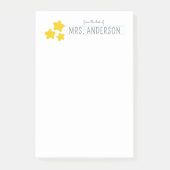 Geschenk für personalisierte Lehrer Post-it Klebezettel (Vorderseite)