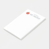 Geschenk für personalisierte Lehrer Post-it Klebezettel (angewinkelt)