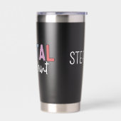 Geschenk für personalisierte Zahnärztin Thermobecher (Links)