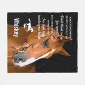 Geschenk für Pferde - Erinnerung Fleecedecke (Vorderseite (Horizontal))