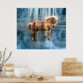 Geschenk für PferdeEquine vom belgischen Entwurf Poster (Küche)