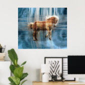 Geschenk für PferdeEquine vom belgischen Entwurf Poster (Heimbüro)