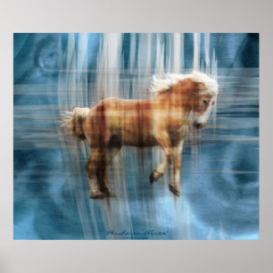 Geschenk für PferdeEquine vom belgischen Entwurf Poster