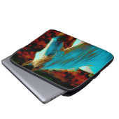Geschenk für Pferdefreunde Laptopschutzhülle (Vorne Knopf)