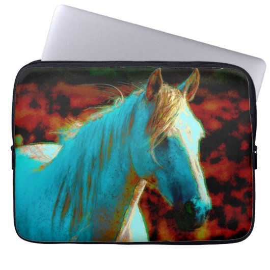 Geschenk für Pferdefreunde Laptopschutzhülle (Vorderseite)