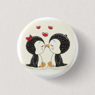Geschenk für Pinguinliebhaber süßes Knopsgeschenk Button