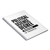 Geschenk für politische Wissenschaft Notizblock (Rechte Seite)
