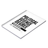 Geschenk für politische Wissenschaft Notizblock (Linke Seite)