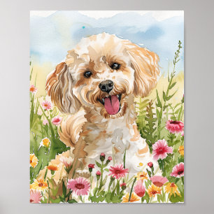Geschenk für Poodle Owner Painting Wall Poster