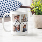 Geschenk für Pop Pop | Entenkinder - FotoCollage Kaffeetasse