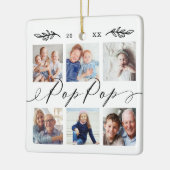 Geschenk für Pop Pop | Entenkinder - FotoCollage Keramikornament (Links)