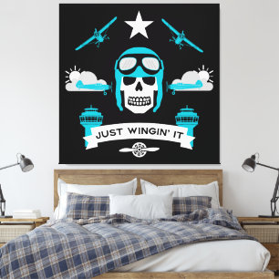 Geschenk für private und Kommerzielle Piloten Leinwanddruck