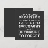 Geschenk für Professor, Professor Geschenk Einladung (Vorne/Hinten)