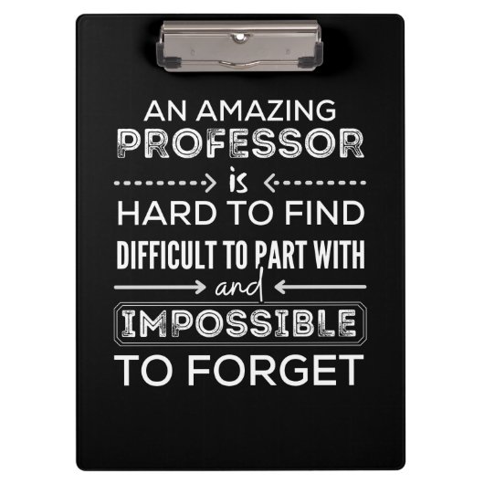 Geschenk für Professor, Professor Geschenk Klemmbrett (Vorderseite)