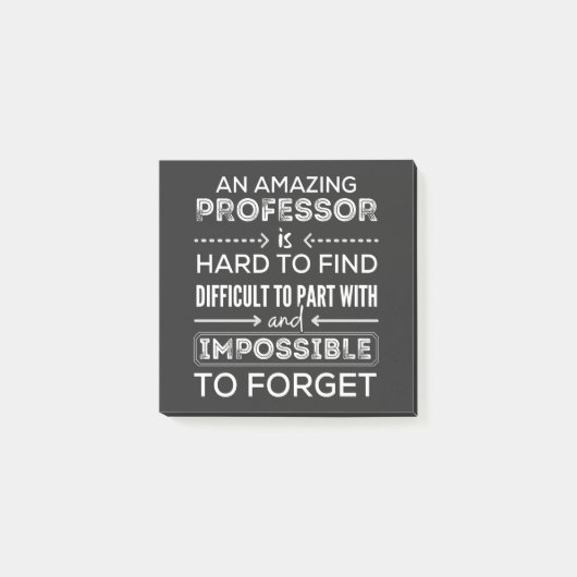 Geschenk für Professor, Professor Geschenk Post-it Klebezettel (Vorderseite)