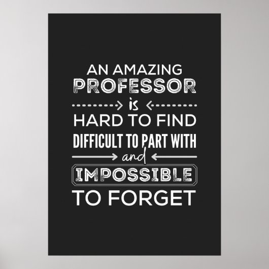 Geschenk für Professor, Professor Geschenk Poster (Vorne)