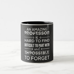 Geschenk für Professor, Professor Geschenk Zweifarbige Tasse