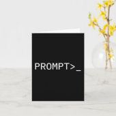 Geschenk für Prompt Coder für Ai Prompt Engineer & Karte (Gelbe Blume)