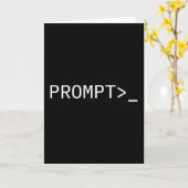 Geschenk für Prompt Coder für AI Prompt Engineer & Karte (Gelbe Blume)