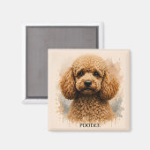 Geschenk für Pudel-Liebhaber Magnet (Vorderseite/Rückseite)
