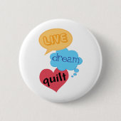 Geschenk für Quilter Button (Vorderseite)