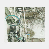 Geschenk für Radfahrer Fleecedecke (Vorderseite (Horizontal))
