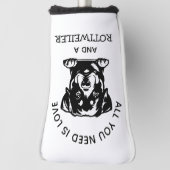 Geschenk für Rottweiler-liebende Golfer Golf Headcover (Rotieren 90)