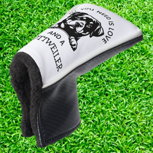Geschenk für Rottweiler-liebende Golfer Golf Headcover