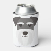 Geschenk für Schnauzer Dosenkühler (Kanne Vorderseite)