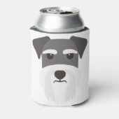 Geschenk für Schnauzer Dosenkühler (Kanne Rückseite)