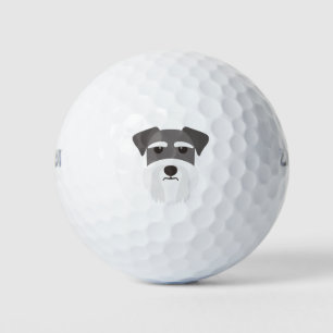 Geschenk für Schnauzer Golfball