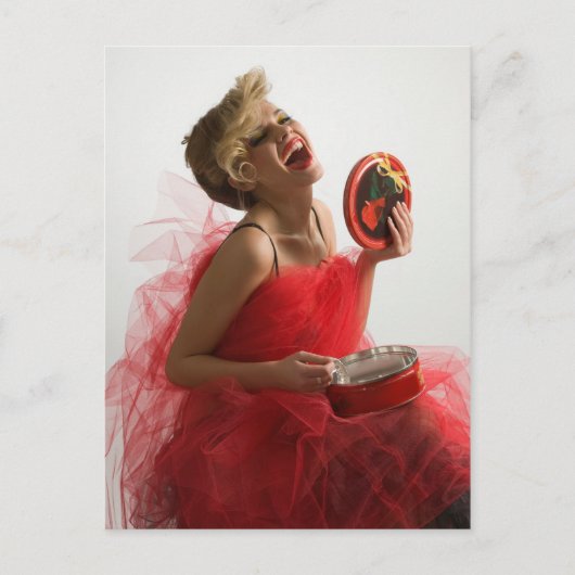 Geschenk für schöne Frau Postkarte (Vorderseite)