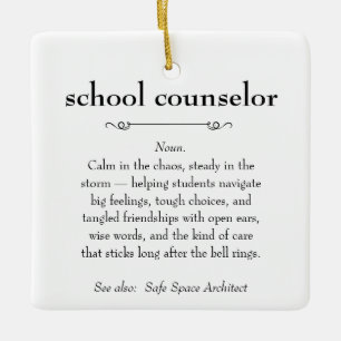 Geschenk für Schulberater Definition Keramikornament