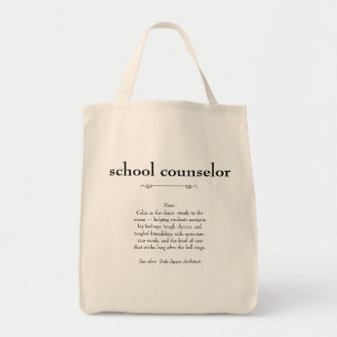 Geschenk für Schulberater Definition Tragetasche