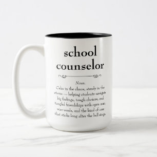 Geschenk für Schulberater Definition Zweifarbige Tasse