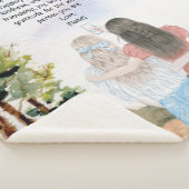 Geschenk für Schwester oder Freunde Wasserfarbenla Sherpadecke (3/4)