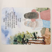 Geschenk für Schwester oder Freunde Wasserfarbenla Sherpadecke (Vorderseite (Horizontal))