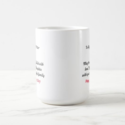 Geschenk für Schwester - Personalisiertes Mutterta Kaffeetasse (Mittel)