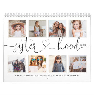 Geschenk für Schwestern  Erinnerungen von Familie Kalender