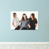 Geschenk für Schwestern Foto Keepake Leinwanddruck (Insitu (Holzboden))