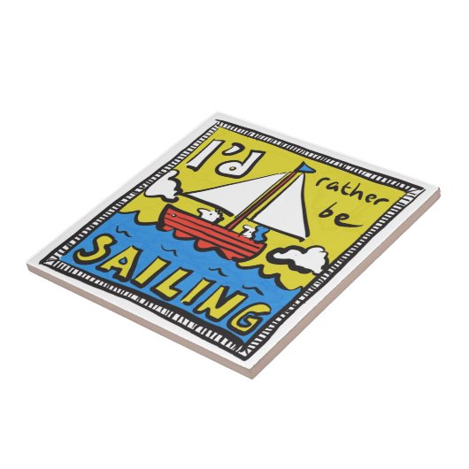 Geschenk für Segler oder Segler Fliese (Seite)