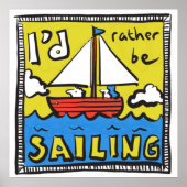 Geschenk für Segler oder Segler Poster (Vorne)