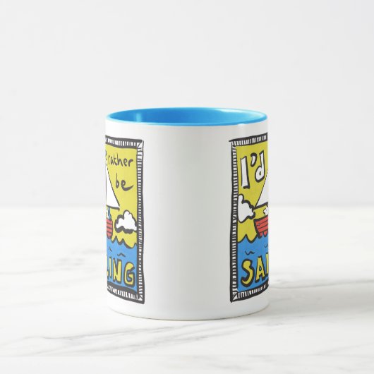 Geschenk für Segler oder Segler Tasse (Zentrum)
