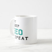 Geschenk für SEO Engineer Search Motor Optimizatio Kaffeetasse (Vorderseite Links)