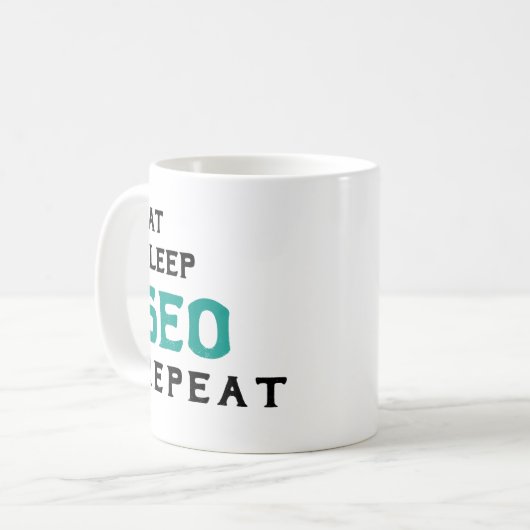 Geschenk für SEO Engineer Search Motor Optimizatio Kaffeetasse (Vorderseite Links)