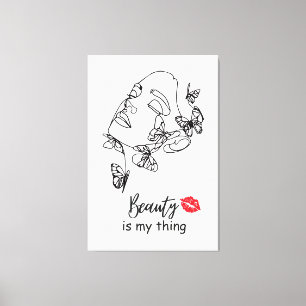 Geschenk für sie Make-up-Künstlerin Wandkunst für  Leinwanddruck