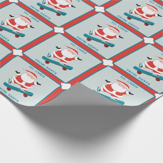 Geschenk für Skateboarden Geschenkpapier (Ecke)