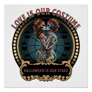 Geschenk für Skelettliebhaber Halloween Poster